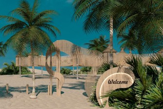 Wizualizacja parku linowego w dubaju